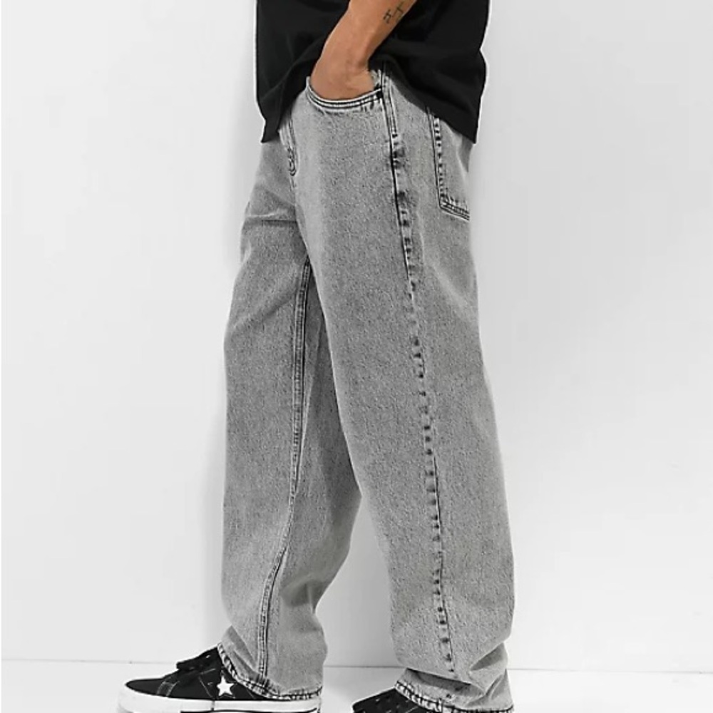 Empyre Loose Fit Scramble Grey Skate Jeans